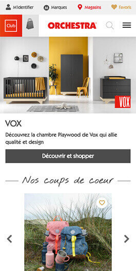 Orchestra – site ecommerce sur mesure