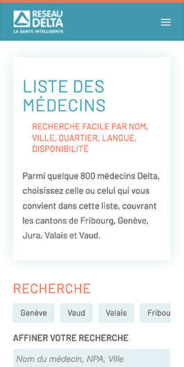 Création du site RÉSEAU DELTA