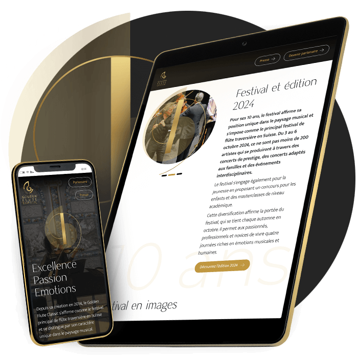Identité visuelle Golden Flute Classic